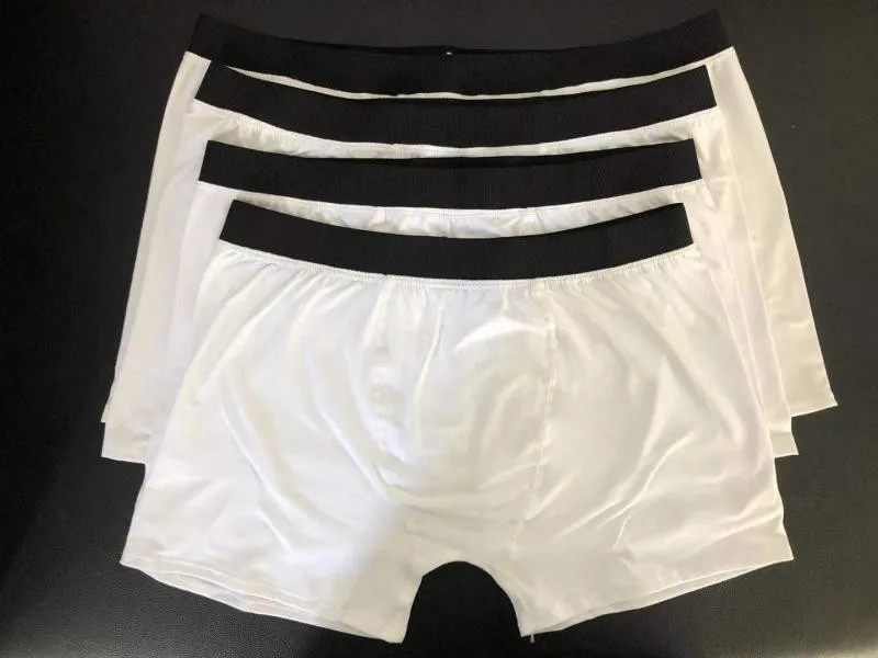 Calzoncillos b xer para hombre de sublimaci n al por mayor Transferencia de calor Calzoncillos blancos en blanco Ropa interior de poli ster Tama o