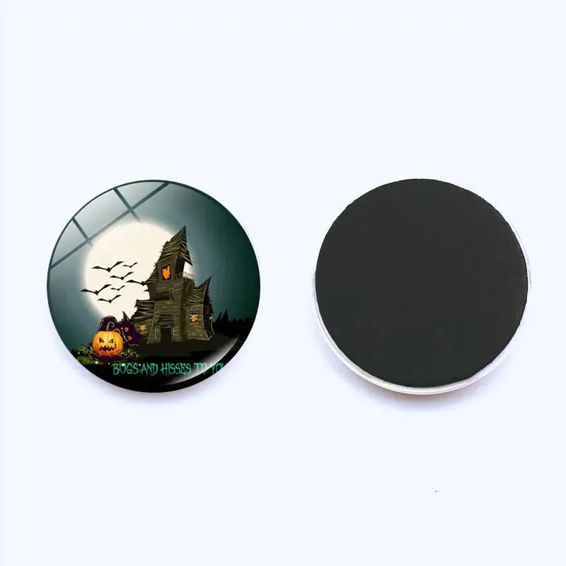 Spooky & Cute Halloween Fridge Magnets - 25mm Pumpkin Cartoon Magnetic ...