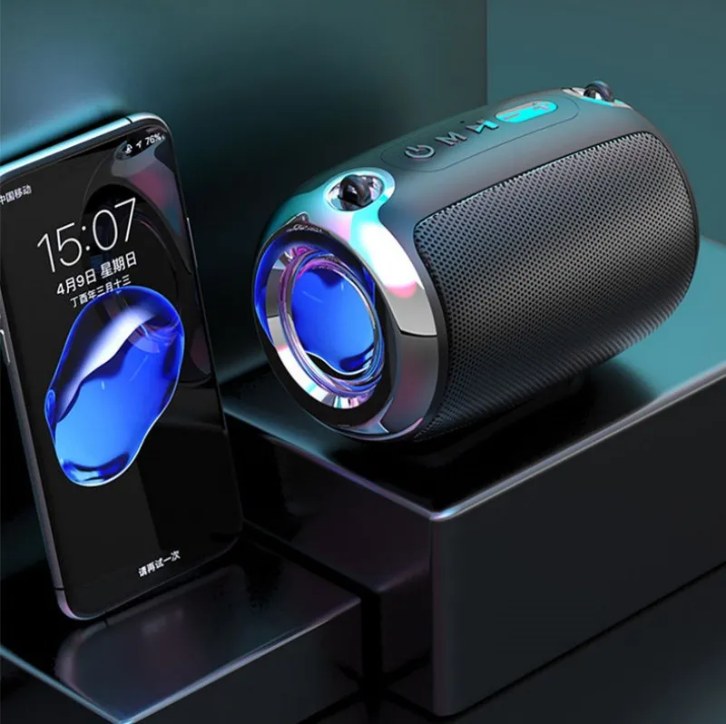 Anti Drop Portable Bluetooth Speaker Card Wireless Subwoofer Outdoor ...