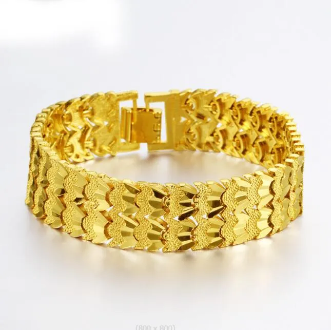 Trending Design With Diamond Latest Design Gold Plated Bracelet For Men -  Style C741 – Soni Fashion®