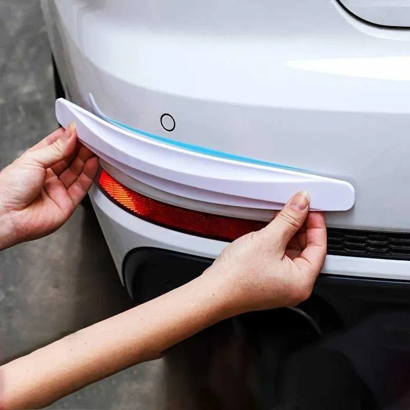 2024 Car Bumper Protector Strips 2 Pcs Front Rear Anti Collision Tape Door Body Scratch Protection