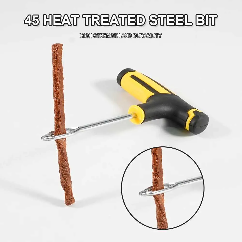 New Car Tire Repair Tool Motorcycle Tubeless Tyre Wheels Tire Repair Kit  Studding Tool Set Puncture Plug Garage Tools Rubber Strip From 5,76 €