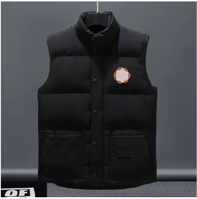 Vest Designer Down Pocket Ets Parkas Long Sleeve Zipper Badges Men Downs Casual Coat Canadian Goose Tops Outwear Multiple Colourn S 2xl