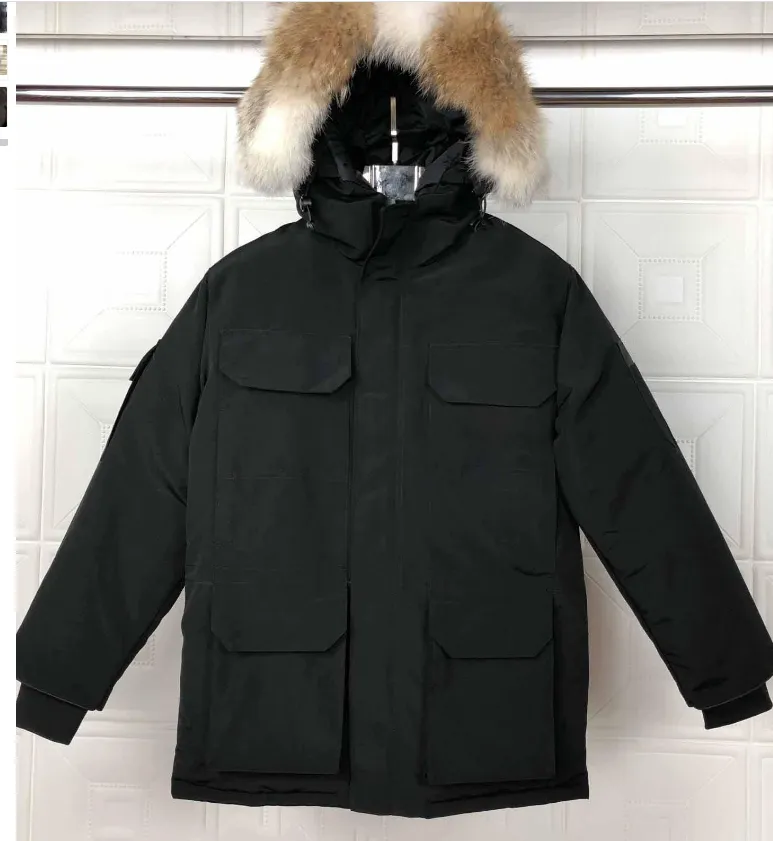 Mens Jacket Designer Down Canadian Goose Winter Puffer Big Fur