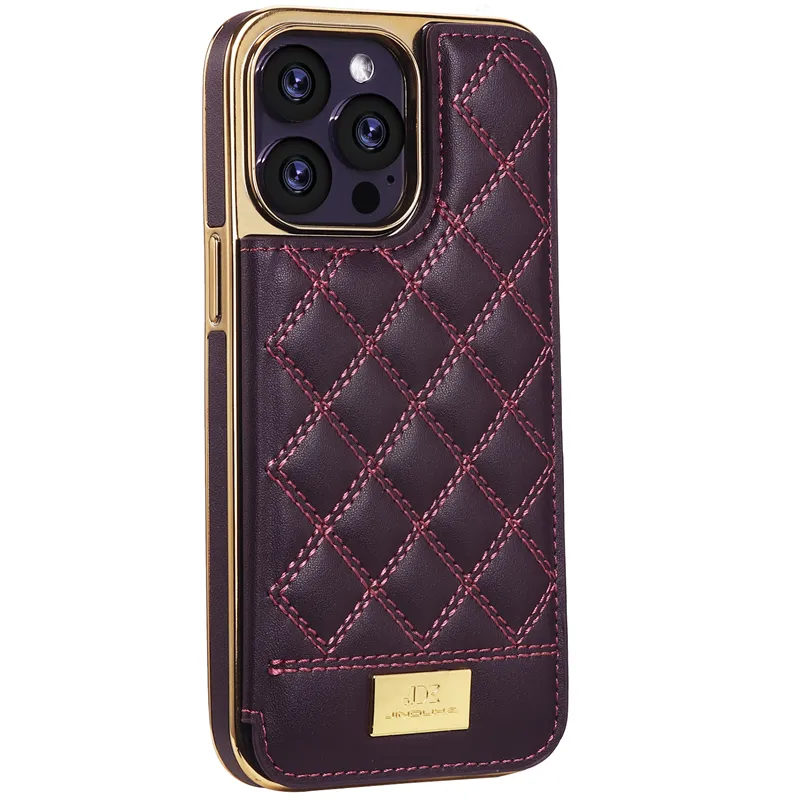 Luxury Plaid Print Folio Vogue Leather Phone Cases For IPhone 14 13 12 11 Pro Max Durable Magnetic Multiple Card Slots Lattice Leather Wallet Plated Back Cover Shockproof From Hseng 8.05 DHgate.Com