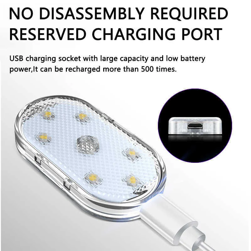 Mini LED Interior Mood Led Light For Bike USB Rechargeable