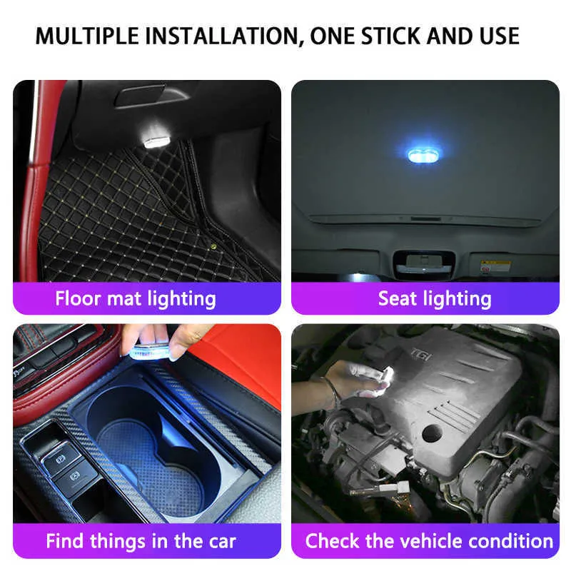 Mini LED Interior Mood Led Light For Bike USB Rechargeable