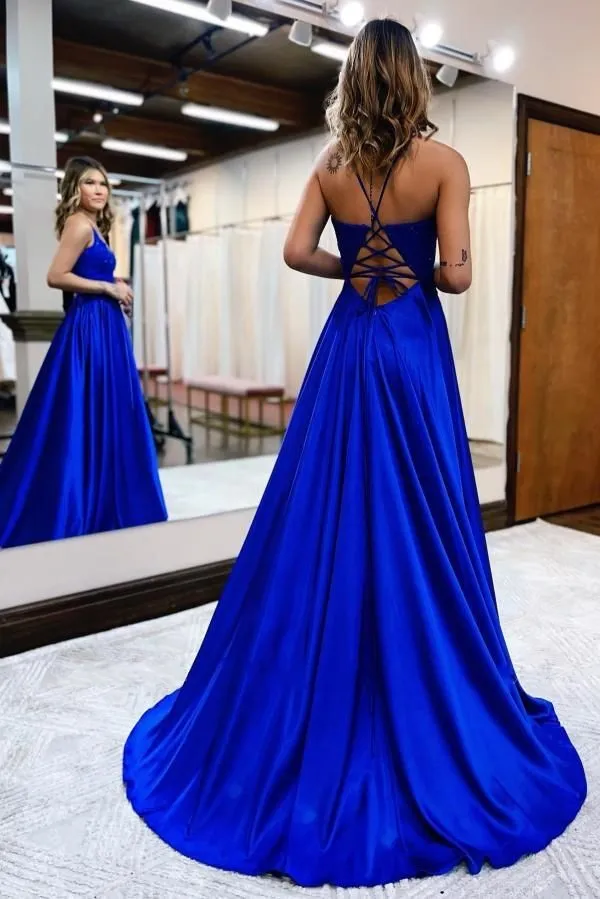 Blue dinner gown deals