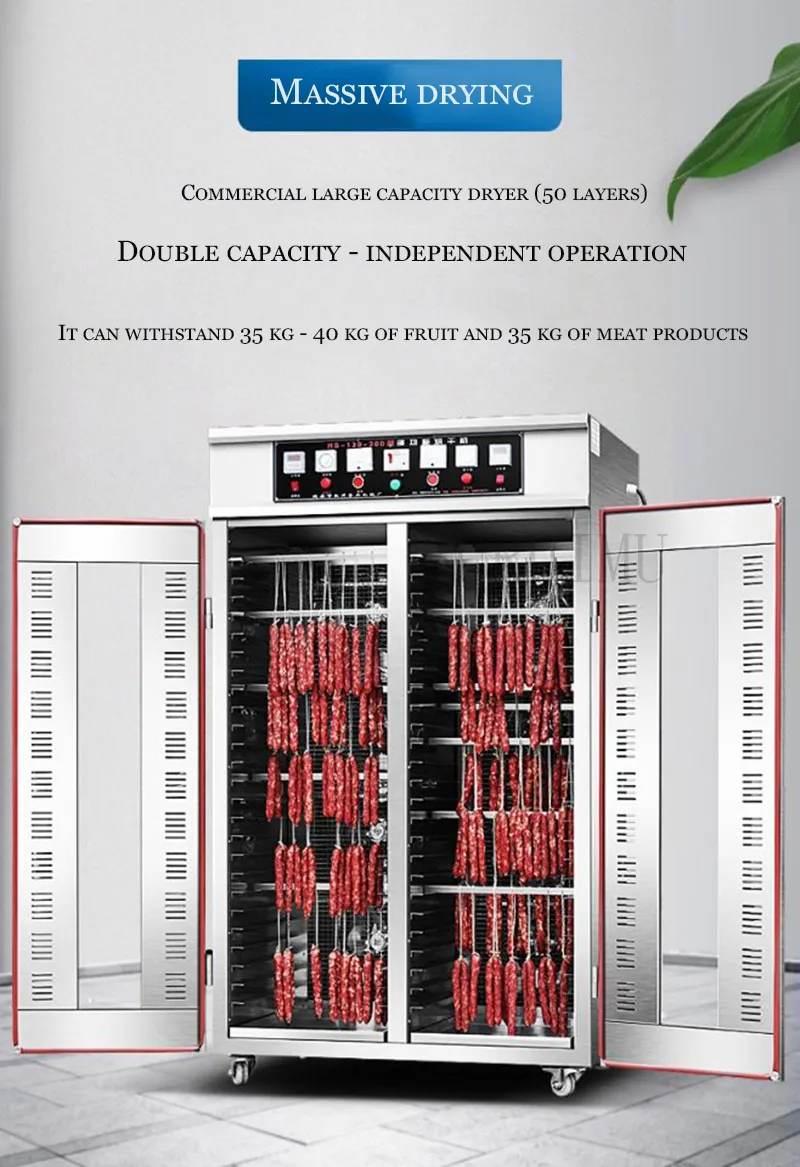 Commercial Stainless Steel 40 Layer Fruit Dryer For Sausage, Meat, Tea,  Pepper, And Vegetable Farm 220V Dehydrator From Lewiao321, $502.52