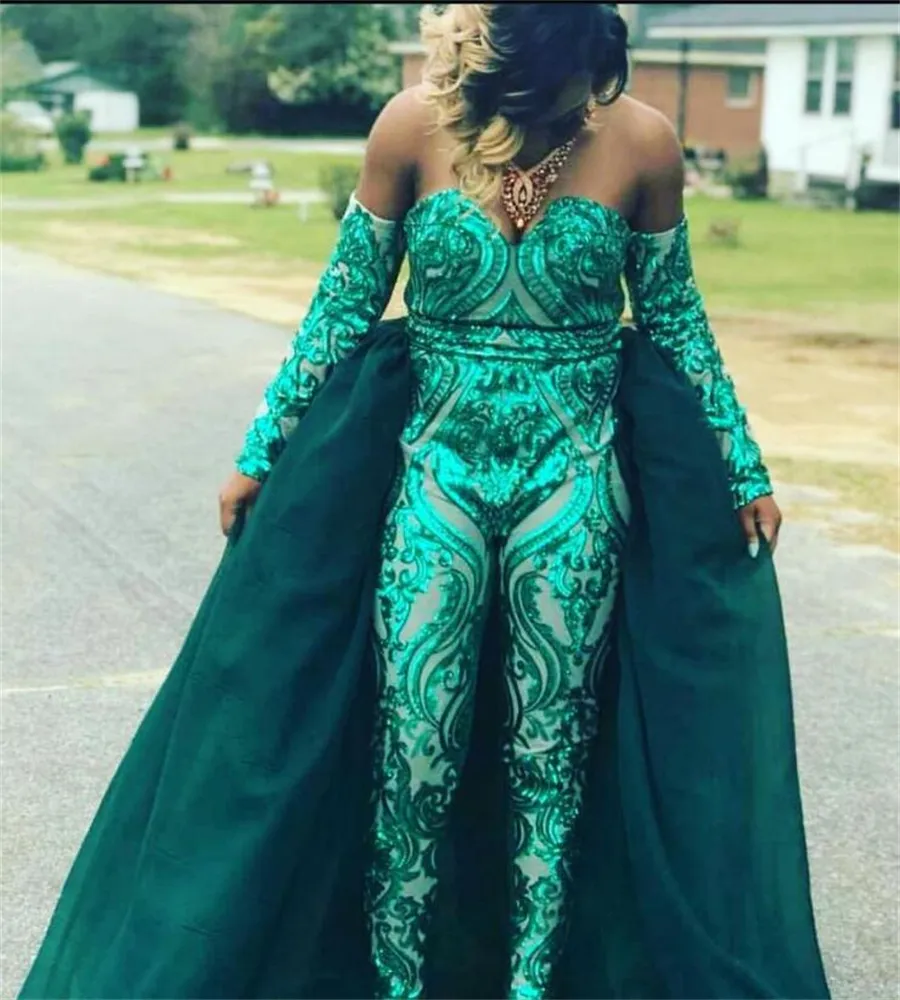 Emerald green formal new arrivals jumpsuit