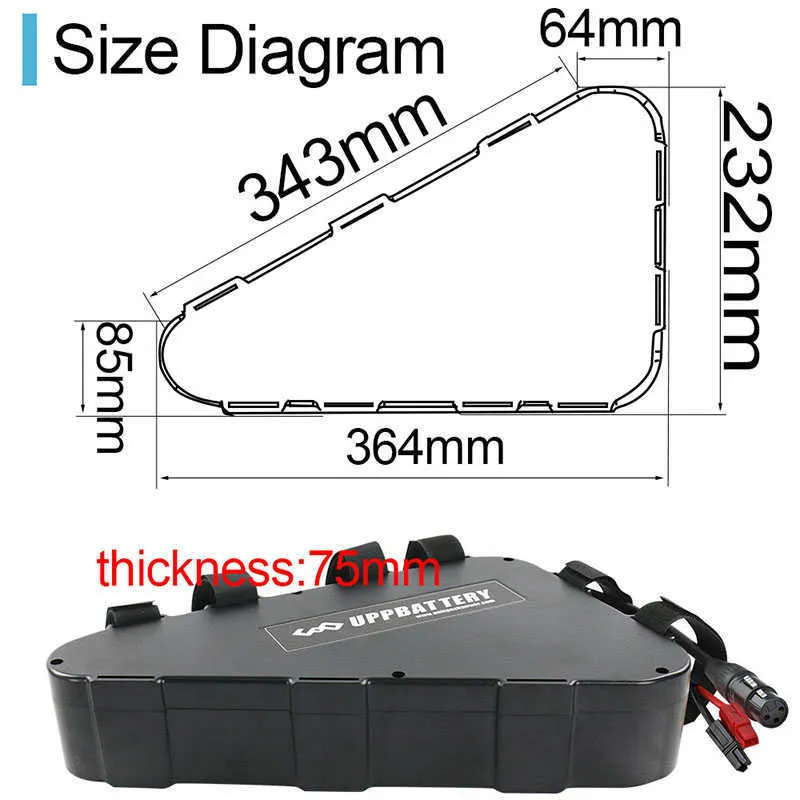 60V 24AH Triangle Battery 52V 20AH EBike Battery with Charger 21700 Huge Capacity 3000W 2000W Super Powerful forBafang Motor Kit