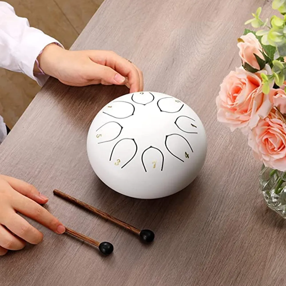 Lotus 6 8 Tone Steel Tongue Drum Handpan Meditation Drum Instrument 2024 From Handpan1970music 35.28 DHgate.Com