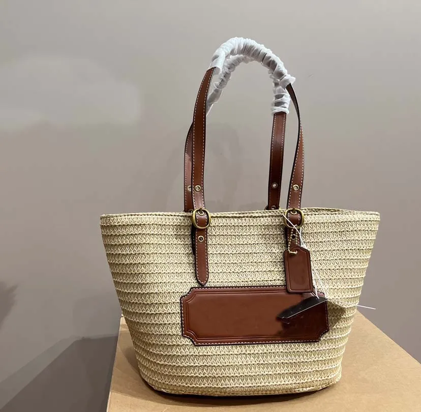 Coach straw bucket bag best sale