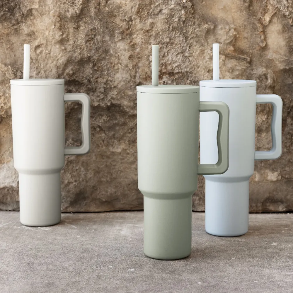 Modern 40 Oz Hoggoutfitters Tumblers With Handle Straw Lid Insulated