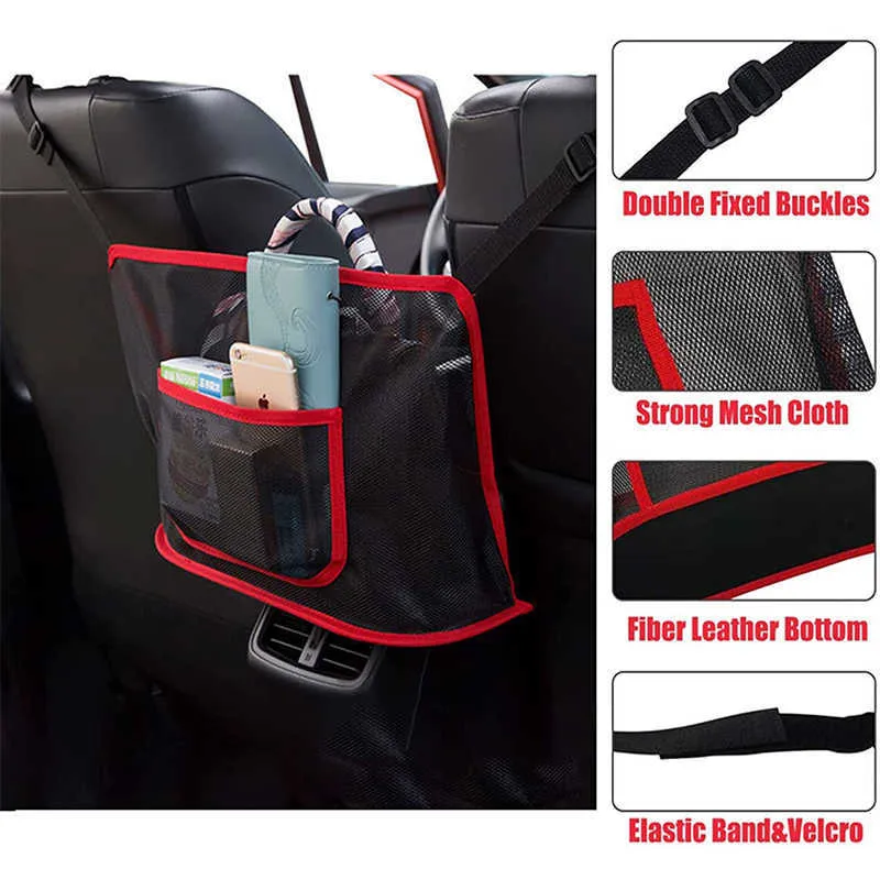 Neue Große Kapazität Auto Net Tasche Handtasche Halter Auto Sitz Lagerung  Zwischen Sitz Lagerung Pet Net Barriere Auto Innen Zubehör Von 5,08 €