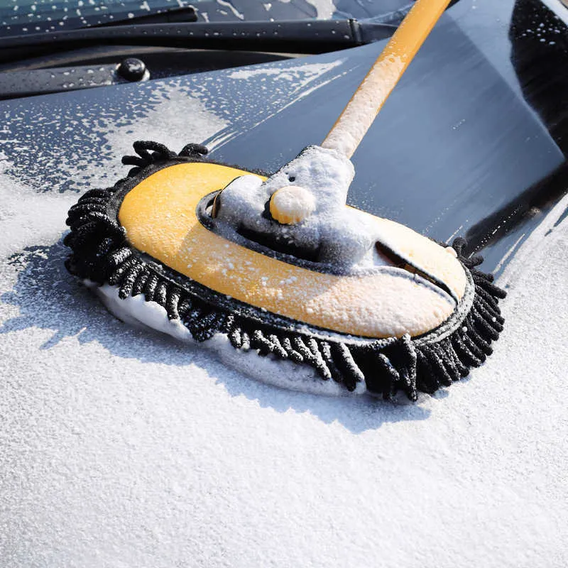 New Universal Stretchable Car Wash Brush Telescoping Long Handle