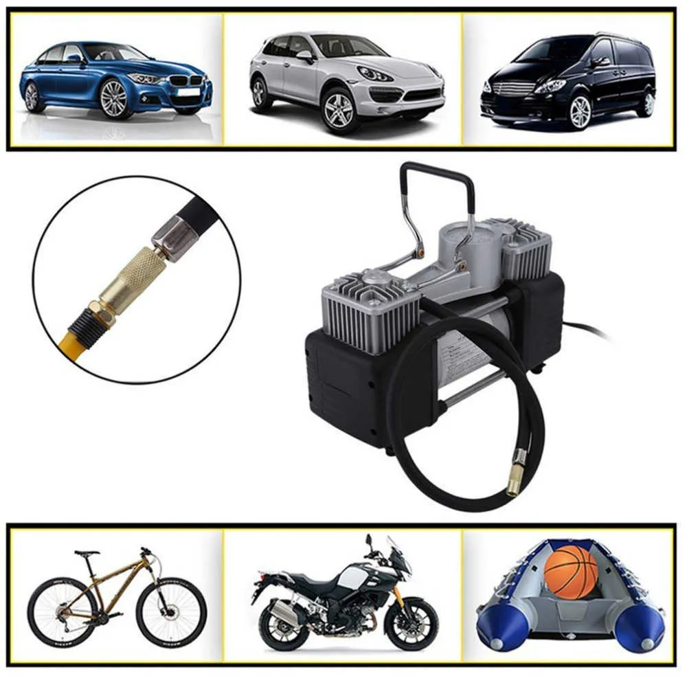 High Power Car Tire Compressor Portable Tyre 60L/Min, 300W, 150PSI