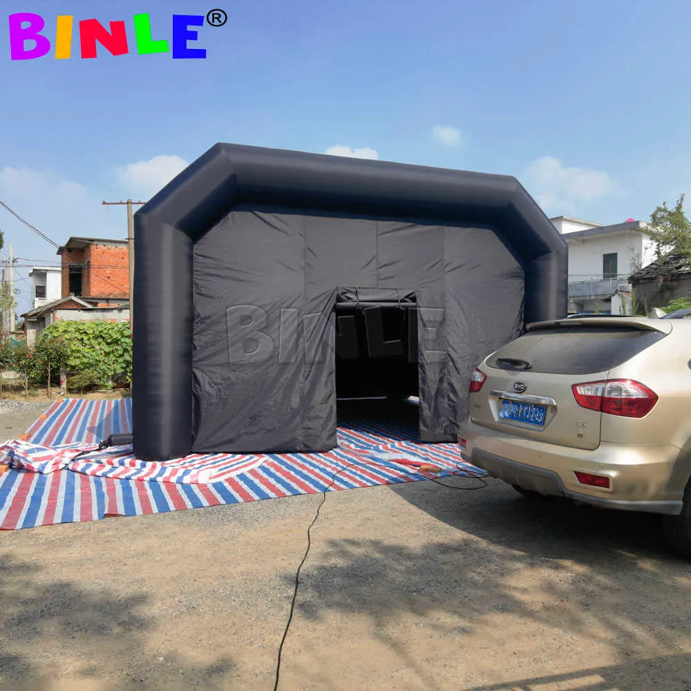 Square Black Inflatable Nightclub Tent Giant Poratable VIP Party Cube ...