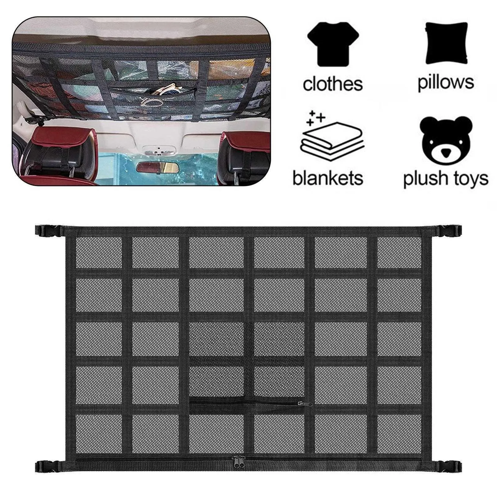 Neue Auto Dach Lagerung Organizer Automotive Decke Cargo Net Tasche Mesh  Auto Camping Zubehör Lagerung Tasche Dach Zelt Von 6,08 €