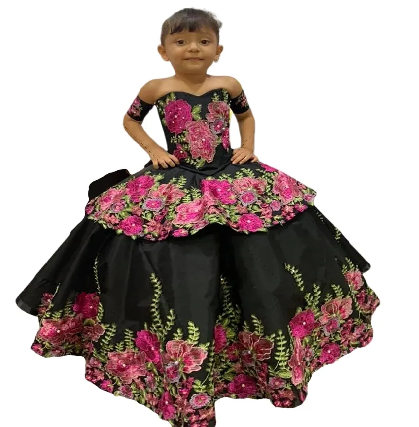 Quinceanera Dresses: Short Black Floral Off Shoulder... From Alegant_lady,  $133.67 | DHgate.Com