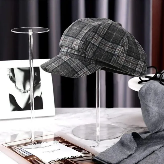 Acrylic Hat And Baseball Hat Display Stand Clear Square And Round