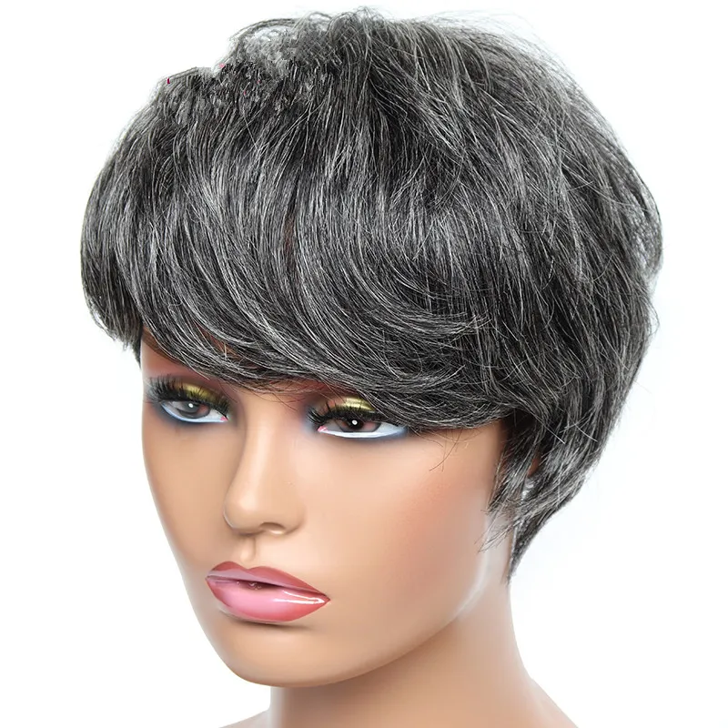 Grey pixie wig online