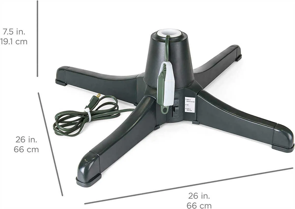 New 360 Degree Large Electric Swivel Adjustable Christmas Tree Plastic