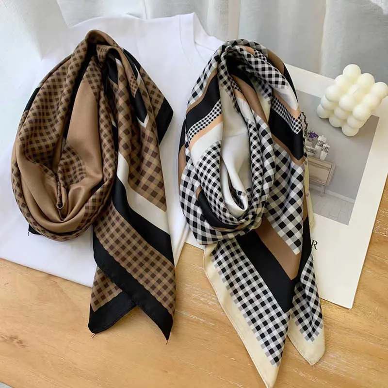 Designer silk store square scarf