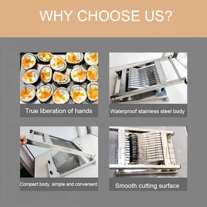 Slicer Rice Japanese Rice Sushi Roll Slicer Manual 2cm Meat Cutting Saw From ...