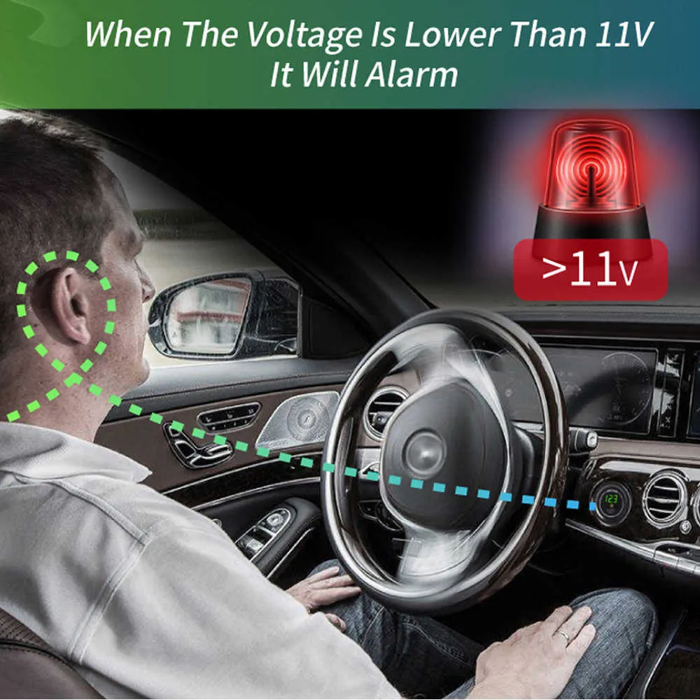 Mini Led Digital Voltmeter Panel With Onoff Switch And Low Voltage 