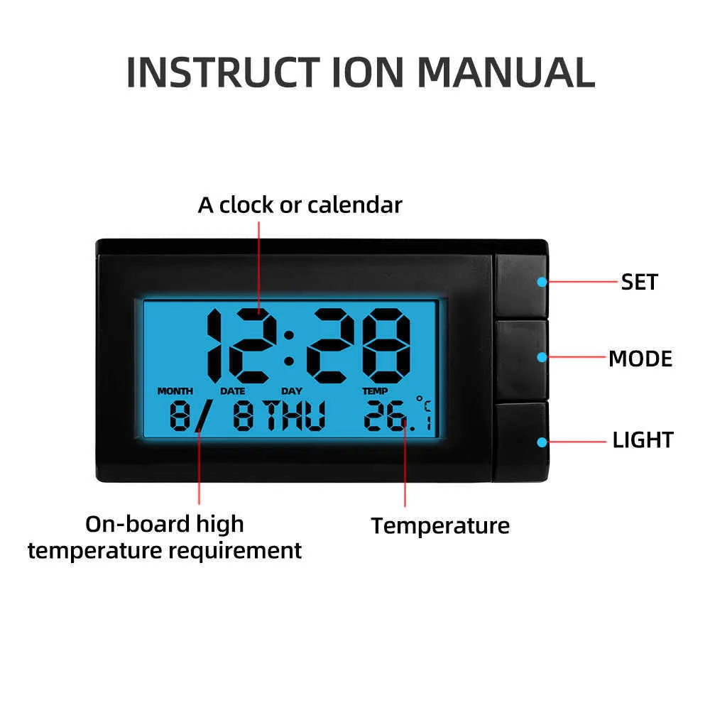 Neues Auto Luftauslass Thermometer, Elektronische Uhr, 2 In 1 Zeit LED  Digitalanzeige Thermometer Mit Hintergrundbeleuchtung, Leuchtende Autoteile  Von 3,46 €