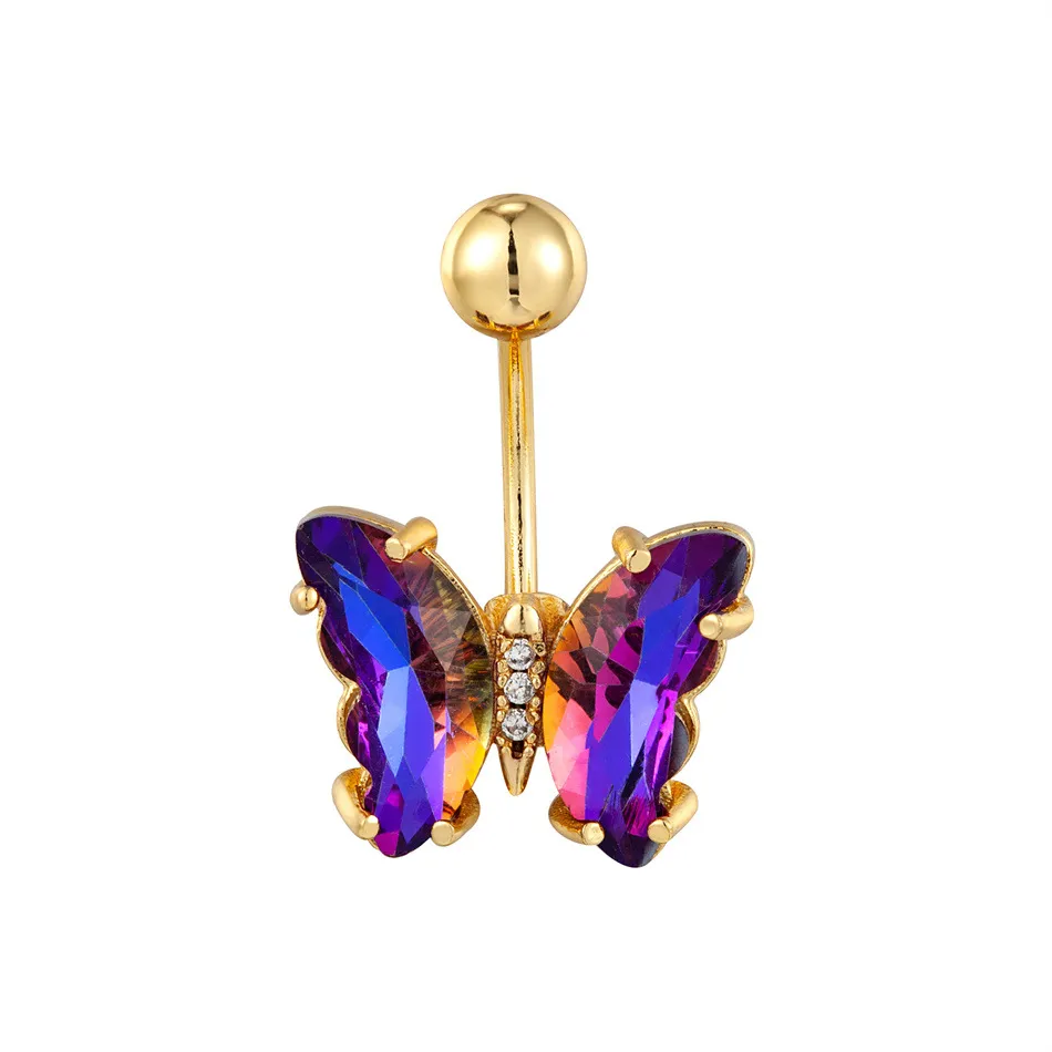 Colorful belly button rings hotsell