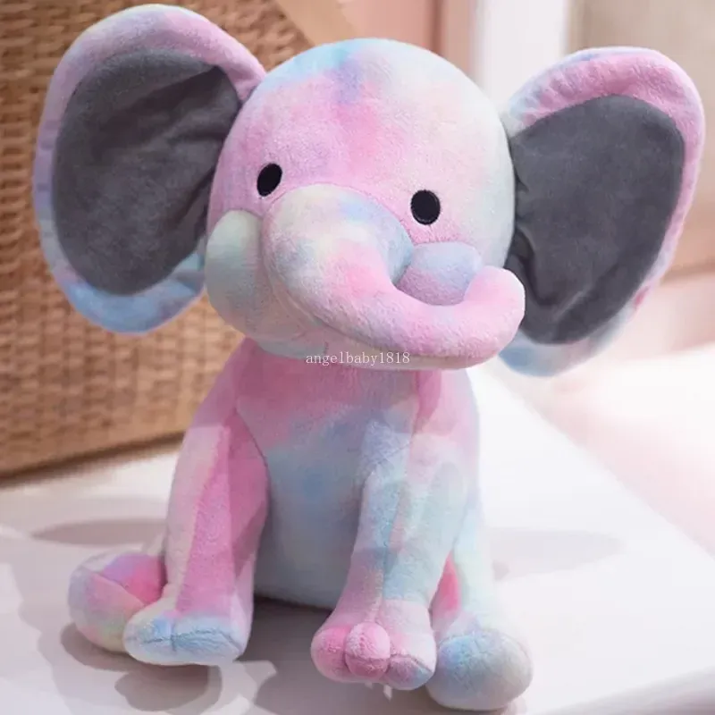 25cm Colorful Elephant Elephant Soft Toy Cute Bedtime Originals