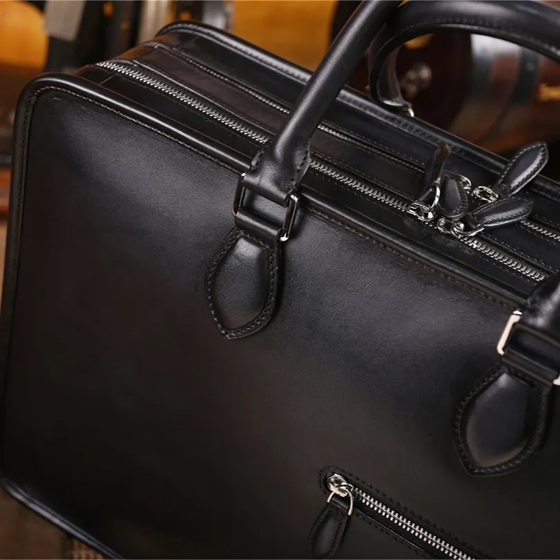 Handmade Double Layer Leather Japanese Leather Briefcase By Berluti High  End Pattern, Large Capacity, Tilt Filled With Pure Hand Painted  Craftsmanship From Work_designer, $141.63 | DHgate.Com