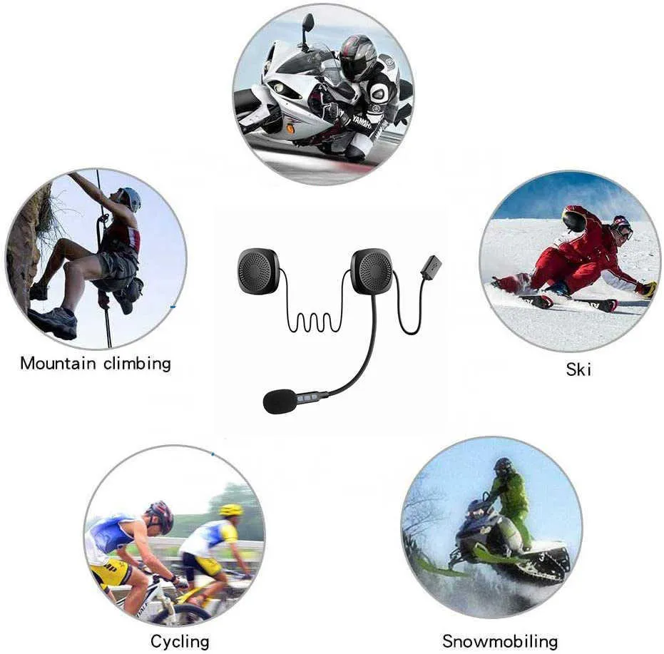 Wireless Bluetooth Livewire Motorcycle Headset With Hands Free Call