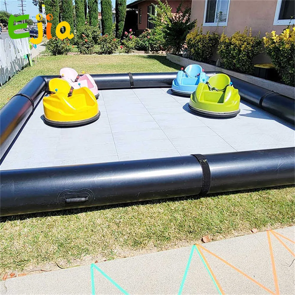 Ahorra a lo Grande en Compras al por Mayor de Pista De Go Kart Inflable  10/13/16 Pies Alquiler Comercial Para Niños Coche De Parachoques Inflable 