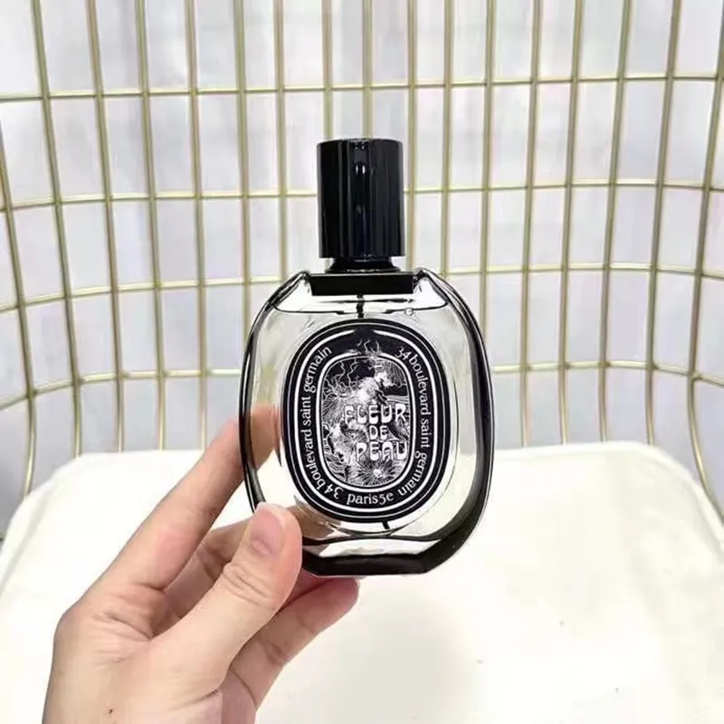 Luxury perfume Diptyque FLEUR DE PEAU Toilette 75ml Woman Man Fragrance Spray good smell Long time Lasting Spray present