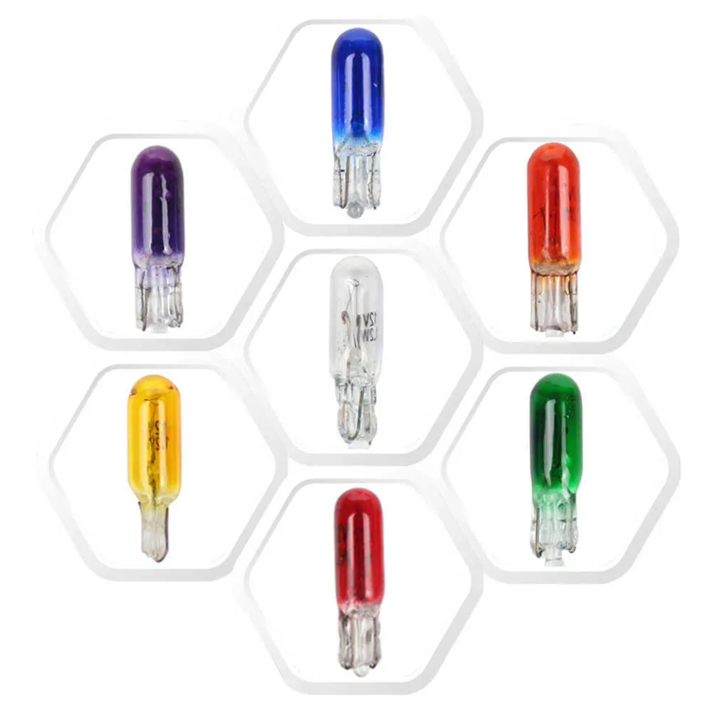 10pcs T5 SMD Car LED Dashboard nstrument nteror Lght Bulbs
