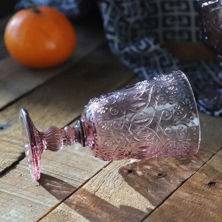 7 Lead Crystal Wine Glasses Vintage Toasting Glasses Heavy 
