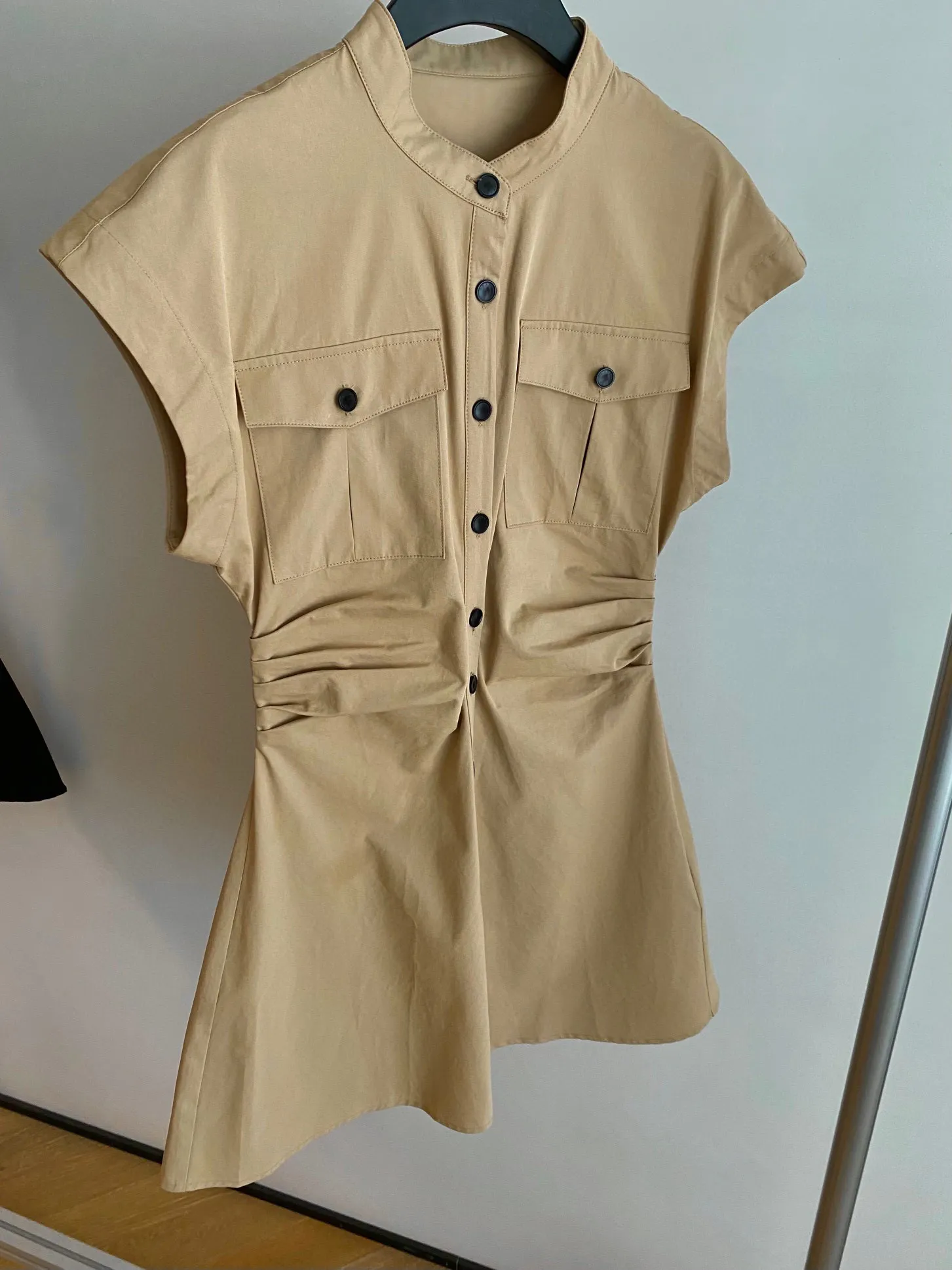 blue dress for baby girl Vintage 90s/00s Green Féraud Short Sleeve Safari Shirt Dress with Belt –  Ian Drummond Vintage main image 1