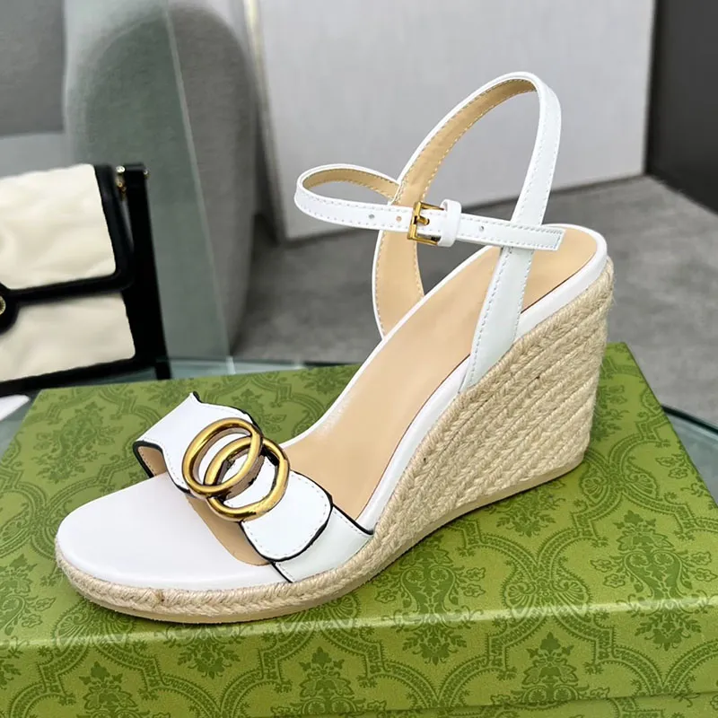 Bulk Italian Luxury Fashion Brand Designer Ladies Beige Wedge Sandals For Women 8cm Heel Height Size 35 41 Model CZ02 At Only 75.38 DHgate.Com