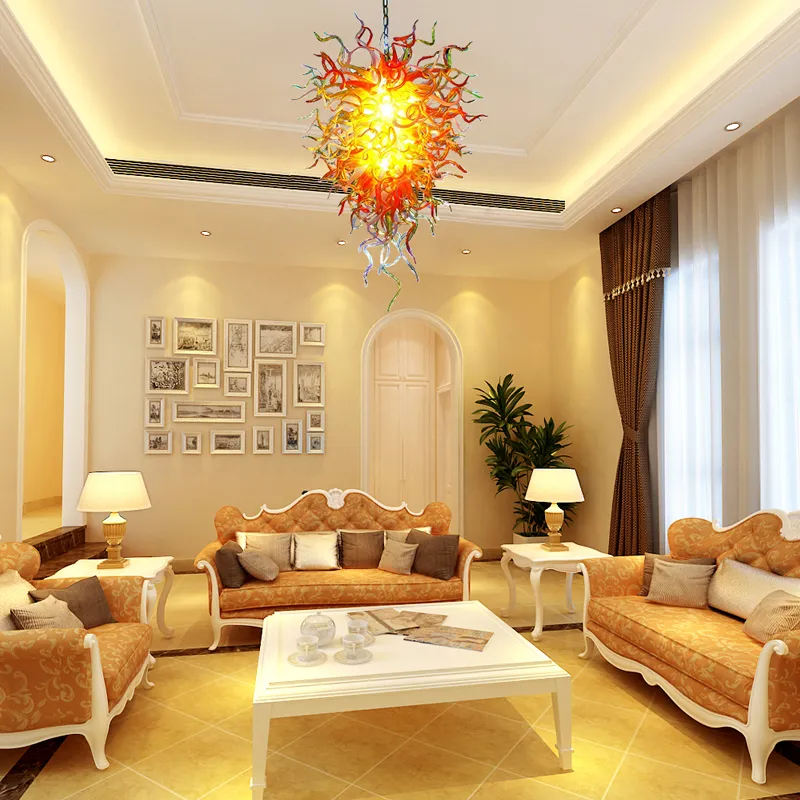 Orange chandelier shades cheap