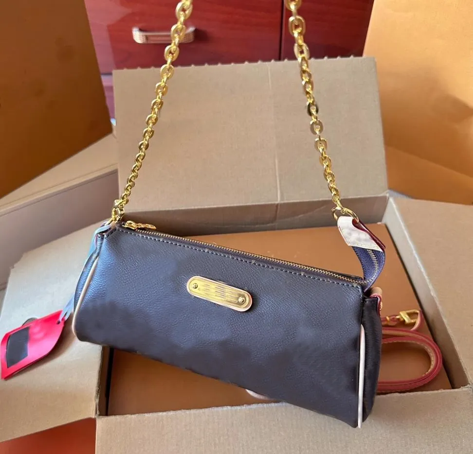 Leather Eva Crossbody Bag With Removable Montgomery Straps Chain And Damier Canvas Closure Classic Hand Clutch For Women Ideal For Dinner And Travel From Bags 666 51.08 DHgate.Com