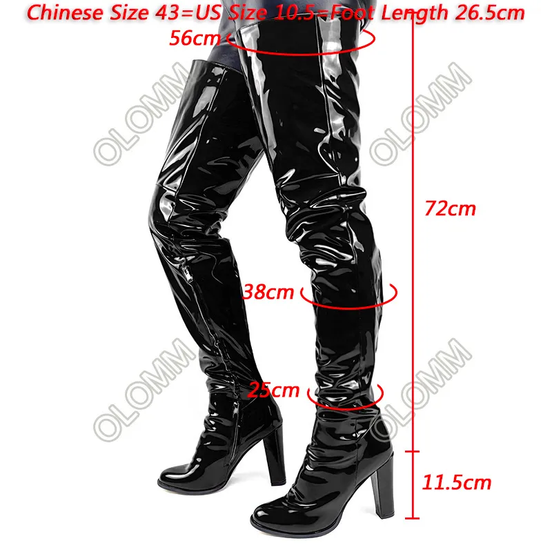 Pvc thigh length boots hotsell