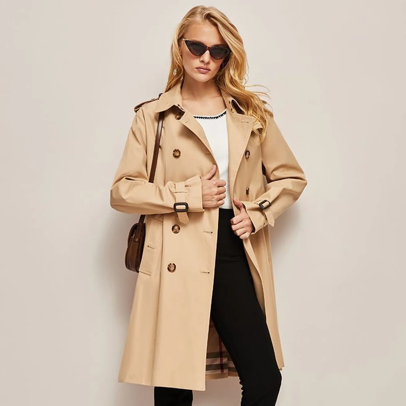 Womens designer trench coat cheap