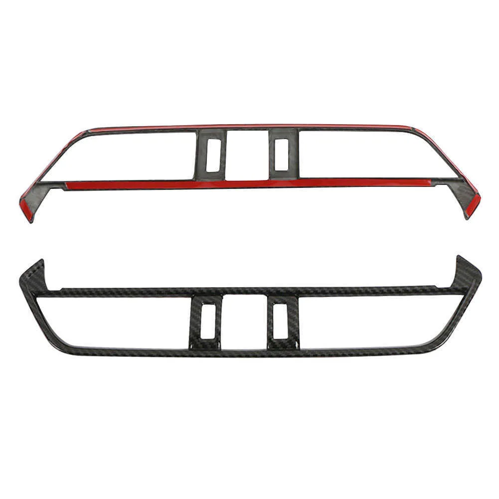 4* Red Real Carbon Fiber Central Control Interior Trim For Nissan GT-R - View #11