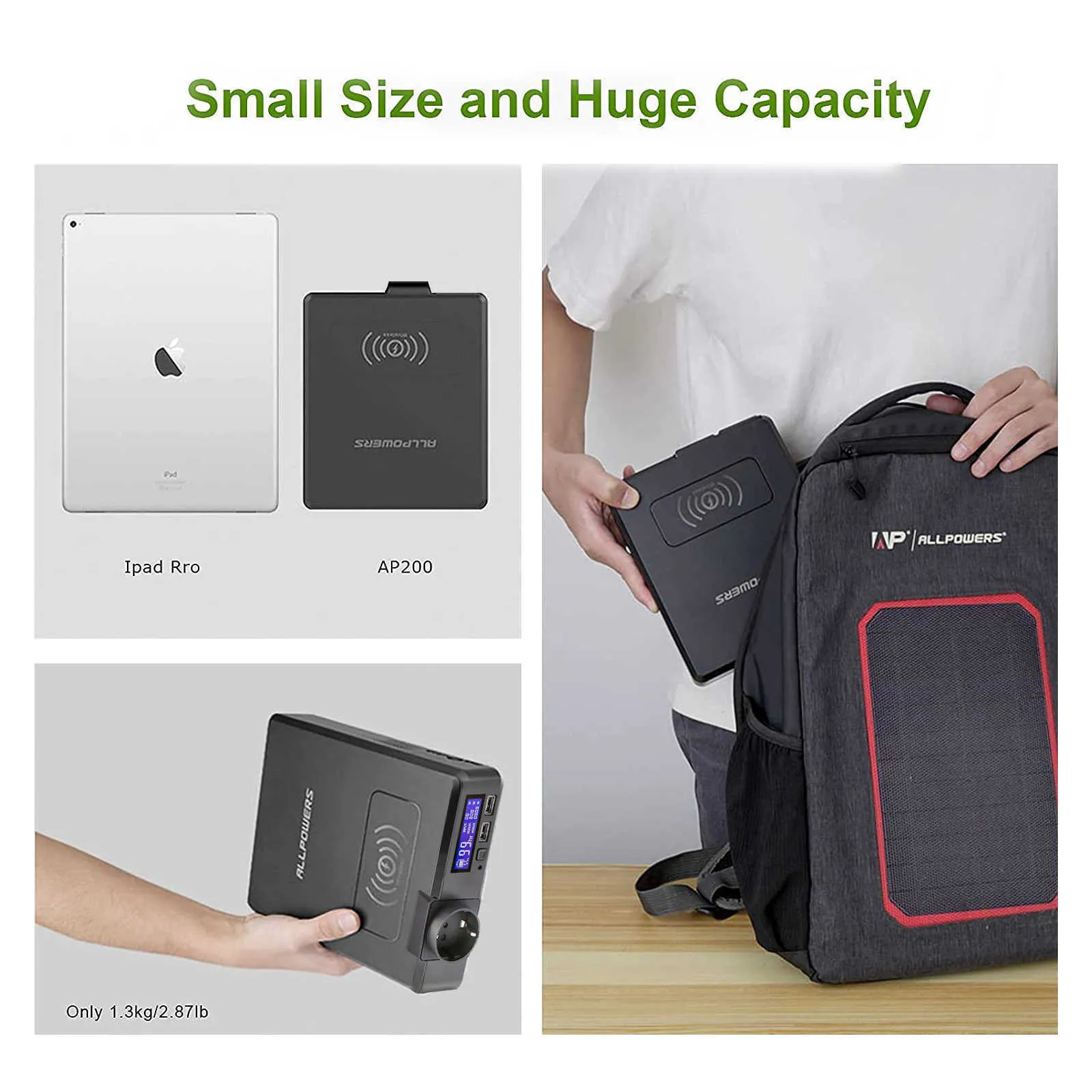 ポータブル発電所200W、キャンプ、旅行、アウトドアアドベンチャーの