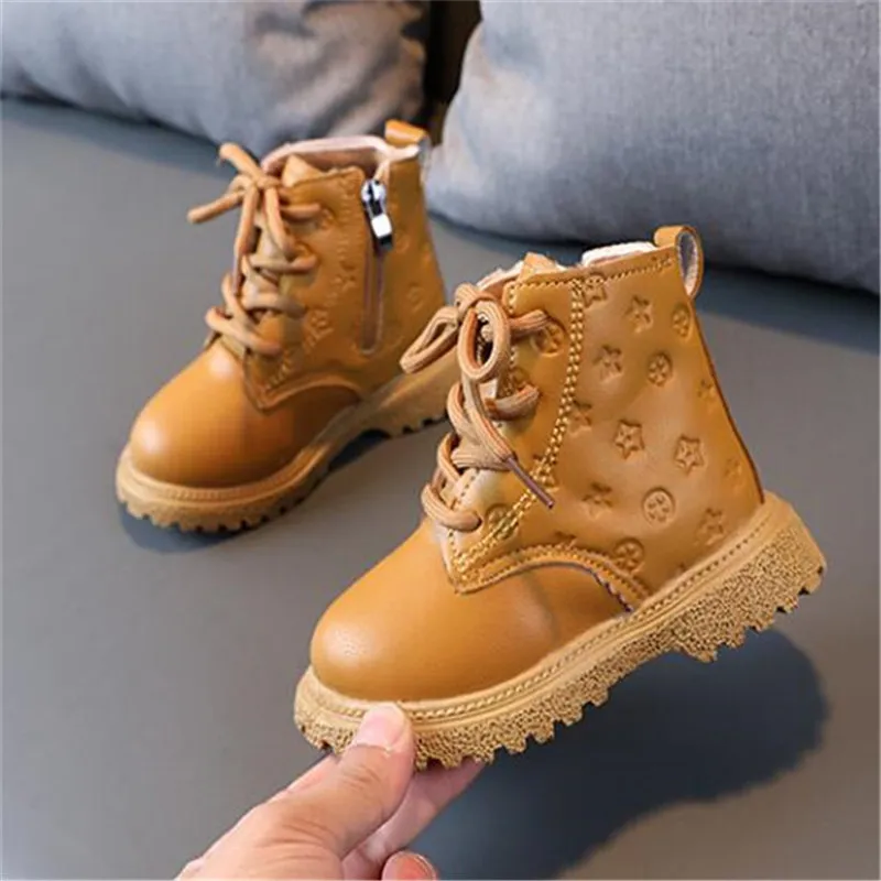 Printed Martin Boots For Kids Classic Fashion With Side Pink Zipper Ideal For Autumn And Winter Snow Activities From Xingxing2826 19.59 DHgate.Com