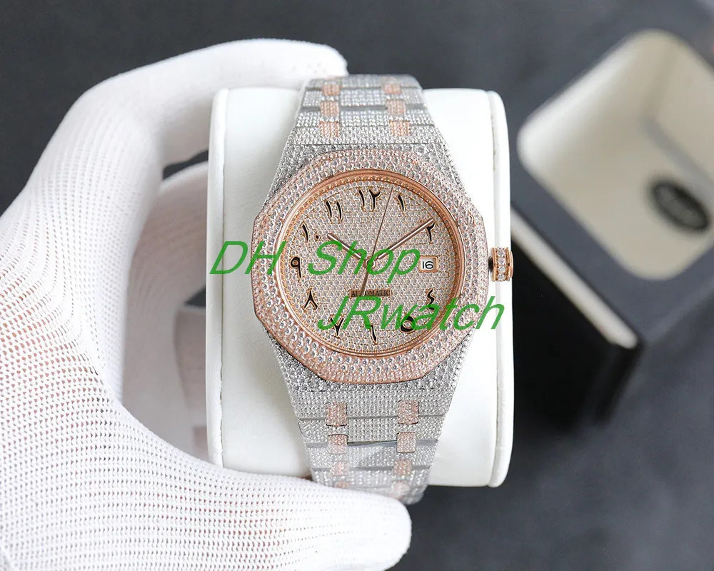 Top Luxury Swarovski Beautiful Diamond Sports Mens Watch Movement