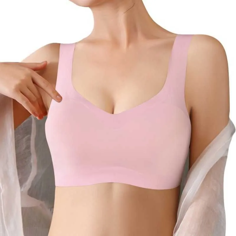 Womens Frameless Bralette Large, Seamless, And Comfortable With Solid Color  Design Soft And Durable Vest No Tube Net P230529 From Musuo03, $7.19